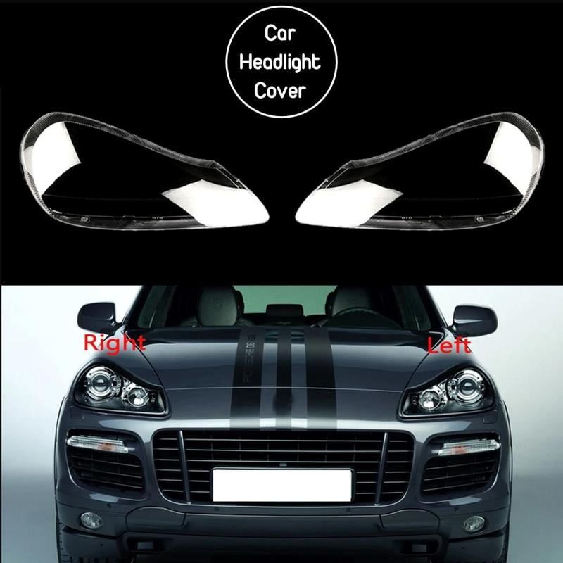 Vỏ đèn pha Porsche Cayenne, Panamera, macan Thay thế dành cho Porsche Cayenne 2007-2008-2009-2010, Vỏ tự động ống kính trong suốt