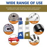 Keo Dán Sắt AB Chịu Nhiệt 50Gr ♥️ ♥️ Keo Vá Vết Nứt, Thủng Kim Loại Siêu Chắc