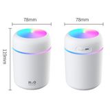 Máy Phun Sương Tạo Độ Ẩm Không Khí Dung Tích 300ml Kết Hợp Với Đèn Led - Dạng Cầm Tay Dùng Được Trong Xe Hơi ⚡️HÀNG HOT