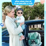 Ghế ngồi ô tô Cho Bé An Toàn Quay 360 độ Isofix cho Bé Từ 0-12 Tuổi có mái che tiêu chuẩn quốc tế bền bỉ