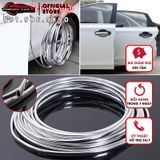 6M Xe Cạnh Cửa Bảo Vệ Trầy Xước Dây Ốp Lưng Chống Va Chạm Dây DIY Bạc Chất Liệu Nhựa PVC Đúc Dán Trang Trí Ô Tô phụ Kiện