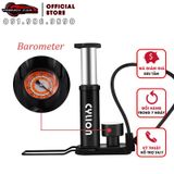 Bơm xe đạp xe máy xe hơi áp suất cao có đồng hồ đo áp suất rất đẹp hàng phân phối chính hãng gọn gàng độ bền cao