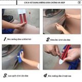 Bộ 2 miếng nẹp dải dán chrome chống va đập góc, thân xe hơi. Miếng dán chống va đập đa năng