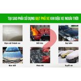 Bạt phủ xe cao cấp 3 lớp chống xước, chống nắng, chống cháy cho ô tô Chất liệu tốt, an toàn cho xe chống nóng ngấm