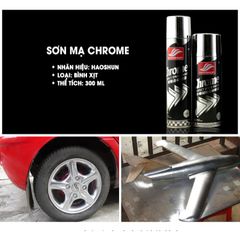 Bình Sơn Chrome Inox hóa bề mặt chống rỉ Sét - Bóng Sáng siêu đẹp hàng nhập cao cấp Haoshun