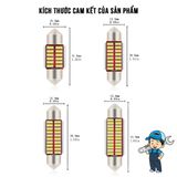 Đèn Trần Ô Tô, Đèn Led Trần Xe Hơi Cao Cấp Chip IC 4014 Không báo lỗi Canbus, Đèn Led Trần Hai Đầu Giải Mã Vô Cấp