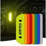 Bộ 4 decal dán phản quang OPEN cánh cửa xe ô tô - Phản Quang báo hiệu cửa xe đang mở loại tốt nhiều màu tuỳ chọn