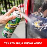 Chai xịt tẩy keo băng dính, cao su bẩn trên bề mặt xe hơi, xe máy, bảng nhựa, bảng viết chữ lâu ngày lau không sạch