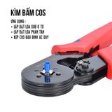 Kìm bấm cos lục giác HSC8 6-6A - Kìm cos bấm chắc chắn - Bấm cos dây điện tối đa 6.0 mm²