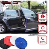 Cuộn nẹp viền cửa ô tô dài 10m nẹp viền cao su chữ U lõi thép dành cho cửa xe ô tô màu đỏ, đen, trắng, xanh