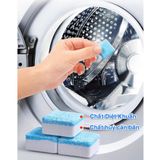 Viên tẩy lồng máy giặt chính hãng loại tốt hàng nhập khẩu, lồng giặt sáng bóng, thơm tho sạch sẽ