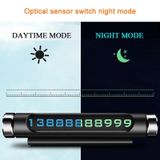 Bảng Số Điện Thoại Ô Tô thiết kế nhỏ gọn tiện lợi có dạ quang phát sáng trong đêm núm xoay ẩn hiện số điện thoại