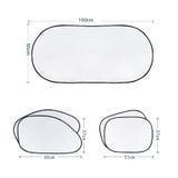 tấm chắn nắng oto xe hơi bộ 6 tấm vải tráng bạc phản sáng hiệu quả bền bỉ dễ gấp gọn