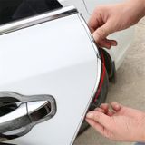 6M Xe Cạnh Cửa Bảo Vệ Trầy Xước Dây Ốp Lưng Chống Va Chạm Dây DIY Bạc Chất Liệu Nhựa PVC Đúc Dán Trang Trí Ô Tô phụ Kiện