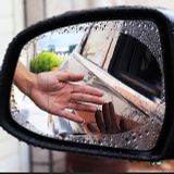 [loại tốt] 2 miếng dán chống bám nước mưa trên kính hậu xe ô tô - hình bầu dục