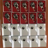 Chốt cài dây an toàn loại Cao cấp bọc da phiên bản cải tiến có thể móc nối tiếp full Logo Hãng xe