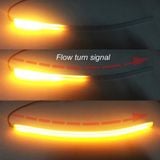 1 Cặp Đèn LED mí DRL Cho Xe Ô Tô chất liệu Ống cao su Mềm Dẻo LED Strip Dẫn Hướng Tín Hiệu Rẽ xi nhan chống thấm nước