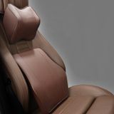 Bộ Gối Tựa Ô Tô Cao Su Non Bọc Da Cao Cấp , Gối Tựa Đầu Dùng Cho Xe Ô Tô, Ghế Văn Phòng chất liệu da xịn