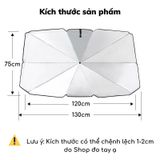 Ô che nắng kính lái ô tô, dù che kính lái bên trong xe hơi cửa hàng nội thất ô tô uy tín Trendycar