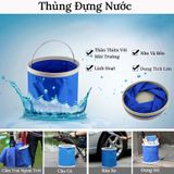 Phụ kiện ô tô |  Xô Đựng Nước Gấp Gọn – Dùng Đựng Nước Rửa Xe Và Làm Xô Câu Cá Tiện Lợi