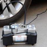 Bơm ô tô 2 xi lanh 12v cao cấp lấy nguồn trực tiếp từ acquy, Bơm lốp oto mini 12v công suất lớn 280w BẢO HÀNH 12 tháng