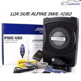 Loa Sub Gầm Ghế Thương Hiệu ALPINE SWE 1080 (Tặng AV OUT) Loa Siêu Trầm Sud ALPINE SWE 1080_Phụ Kiện Xe Trendy Car
