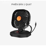 Quạt Đôi Mini 12V , 24V Xoay 360 Tiện Ích Trên Ô Tô , Xe Hơi Cao Cấp , Nhỏ gọn cực mát giá rẻ nhất