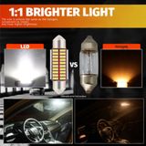 Đèn Trần Ô Tô, Đèn Led Trần Xe Hơi Cao Cấp Chip IC 4014 Không báo lỗi Canbus, Đèn Led Trần Hai Đầu Giải Mã Vô Cấp