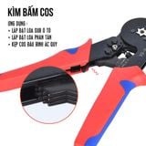 Kìm bấm cos lục giác HSC8 6-6A - Kìm cos bấm chắc chắn - Bấm cos dây điện tối đa 6.0 mm²
