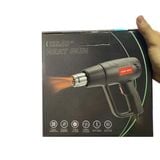 Máy Khò Hơi Nóng Heatgun 2000W  nhựa cao cấp, Đầu nòng inox 304 rất dày sử dụng đóng màng Co Đóng Gói Hàng Hóa Giá Tốt