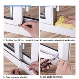 Ron Lông Nheo, gioăng Sợi Lông Nheo Dán Khe Hở Khung Cửa Ngăn Bụi Côn Trùng-Gioăng dán cửa sợi lông