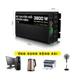 Bộ kích nguồn điện inverter 12V lên 220V công suất 800 W 2000W Sin chuẩn (Đồng hồ hiển thị công suất và điện áp)
