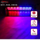 Đèn chớp xanh đỏ, báo khẩn cấp cho xe hơi, đèn led nháy báo động phiên bản cao cấp vỏ kim loại chất lượng cao tẩu 12V