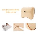 Gối tựa đầu và lưng cao su non hàng đẹp để ghế ô tô, văn phòng siêu tiện lợi phù hợp mọi loại xe