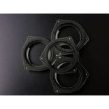 Dưỡng loa cánh ô tô 3 cạnh dành cho xe Toyota và Nissan viền nhựa đặc dày - Loa cánh ô tô 6.5 inch CAO CẤP - Phụ kiện loa