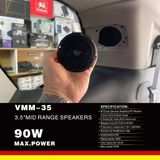 Combo kèm dưỡng loa Loa trung tâm, Loa Mid cho ô tô Walker VMM35 CAR AUDIO LOUDSPEAKER Hàng Cao cấp