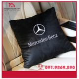 Chăn ô tô kiêm gối gấp gọn logo Mercedes | Sản phẩm chăn và gối 2 in 1