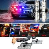 Đèn LED ô tô, Xe Tải Khẩn Cấp Nhấp Nháy dùng điều khiển, Đèn Xe Nhấp Nháy Cảnh Báo 16 bóng đổi màu