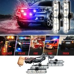 Đèn LED ô tô, Xe Tải Khẩn Cấp Nhấp Nháy dùng điều khiển, Đèn Xe Nhấp Nháy Cảnh Báo 16 bóng đổi màu