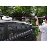 Chổi lông cán dài lau rửa xe ô tô siêu tạo bọt cán dài 1m25