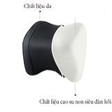Đệm Ghế Ô Tô Gối Cổ Tựa Đầu Đệm Lưng Chống Gù, Giảm Đau Cột Sống Dùng Cho xe ô tô chất liệu da siêu bền