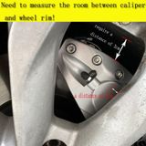 Bộ 4 Ốp Nhựa ABS Bọc Phanh Đĩa Xe Hơi Với Miếng Dán phong cách thể thao Dùng Cho Mọi Model Xe Hơi