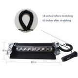 Đèn chớp xanh đỏ, xin khẩn cấp cho xe hơi, led nháy báo động xanh đỏ phiên bản cao cấp vỏ kim loại sơn tĩnh điện