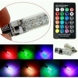 Đèn Led Điều Khiển Từ Xa Đổi Màu - Đèn LED Demi gắn Xi Nhan Xe Máy, Oto - LED chân T10 Remote - Có Lưu Lại Chế Độ