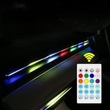 Dây Đèn Led Ambient Light RGB suối chảy 5V Cổng USB Trang Trí Nội Thất Xe Hơi Kèm Điều Khiển Từ Xa