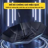 Ô Tự Động 2 Chiều Gấp Gọn Che Mưa Nắng Tay Cầm Có Đèn Led Dù Che Mưa