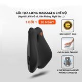 Gối Tựa Lưng Tích Hợp Massage, Đệm Lưng Chống Gù, Giảm Đau Cột Sống Dùng Cho Văn Phòng ô tô Trendy Car