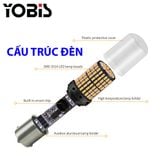 Đèn LED Phanh, Hậu, Stop, Lùi Siêu Sáng YOBIS chân cắm T20 7440 7443 1156 1157 cho Ô Tô Xe Hơi Xe Máy