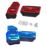 Bộ ốp trang trí bàn đạp chân ga chân phanh bằng hợp kim nhôm và cao su chống trượt cao cấp cho xe ô tô kểu dáng thể thao