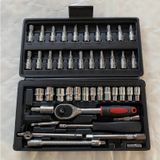 Bộ Đồ Nghề Sửa Chữa Xe Hơi Xe Máy 46 Món - Bộ Dụng Cụ Tuýp Khẩu Đa Năng 46 Chi Tiết Mở Ốc Vít Bulong Tiện Dụng
